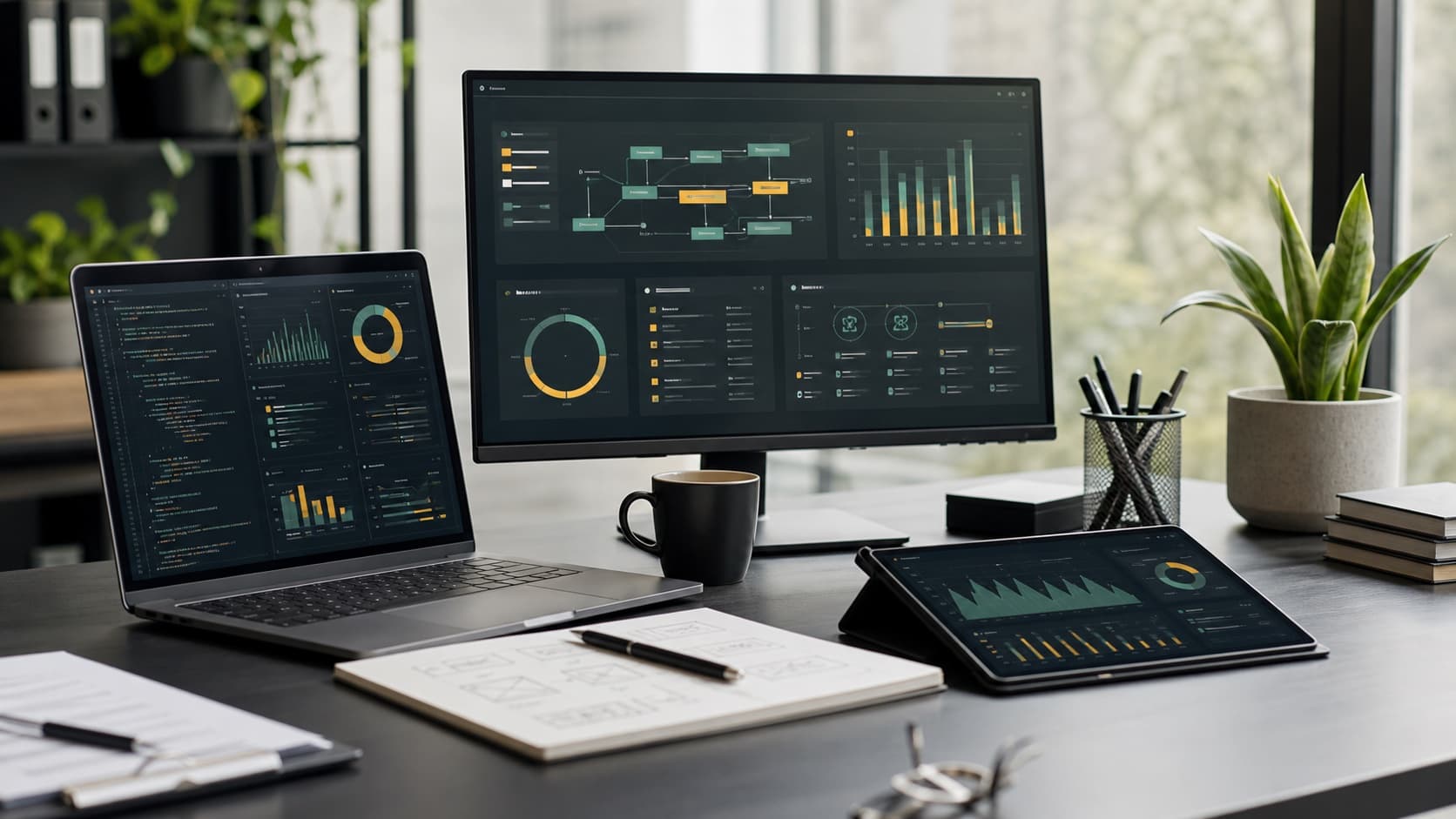 Digital workspace used for a defined project package