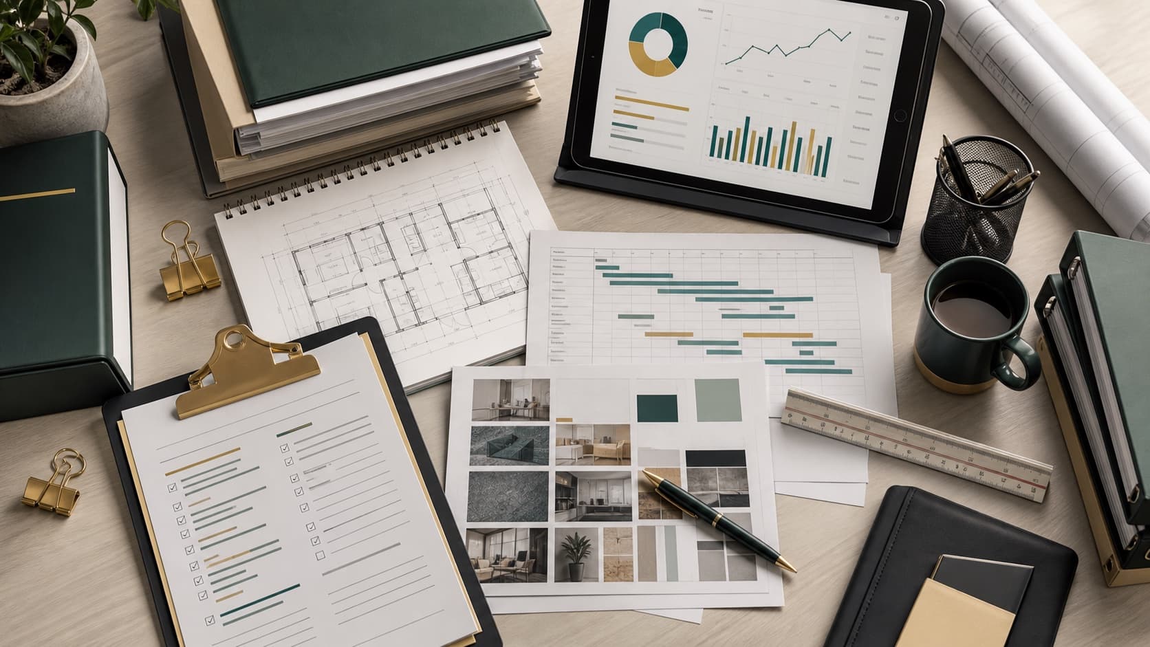 Documentation and project coordination materials for a business package